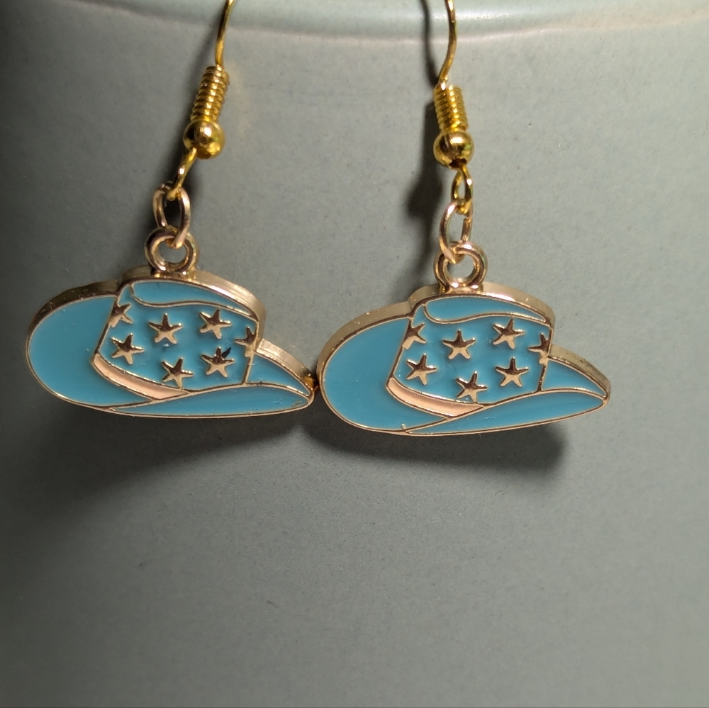 Dangling charm earrings